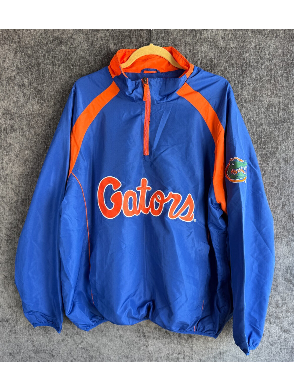 Florida Gators G-III Carl Banks Quarter Zip Windbreaker Pullover Mens XL Blue